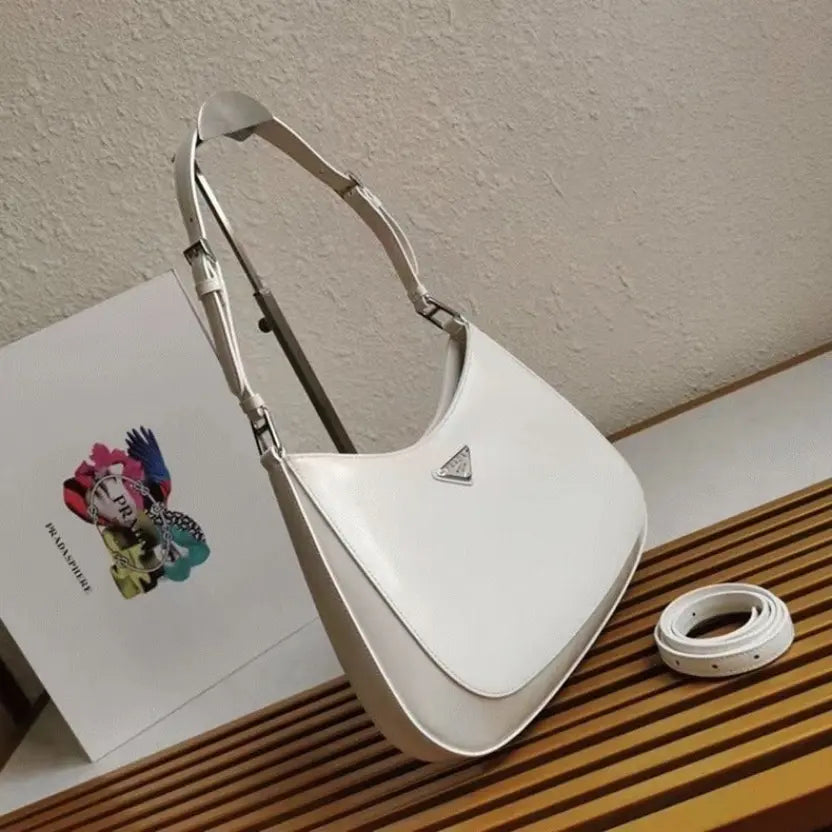 Boutique Quality || Prada Cleo Large Bag In White
