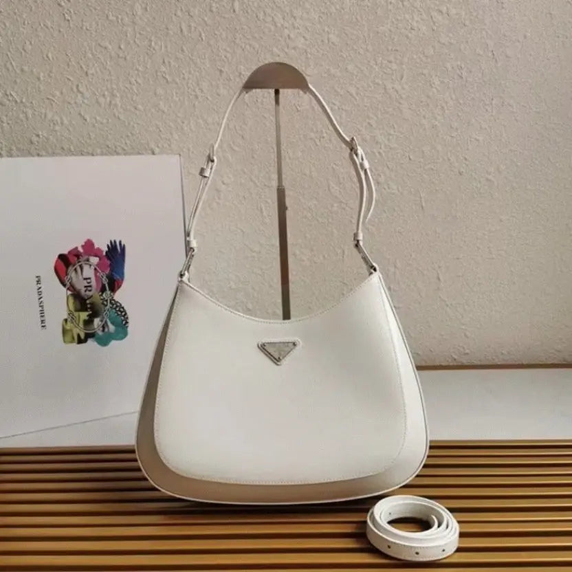 Boutique Quality || Prada Cleo Large Bag In White