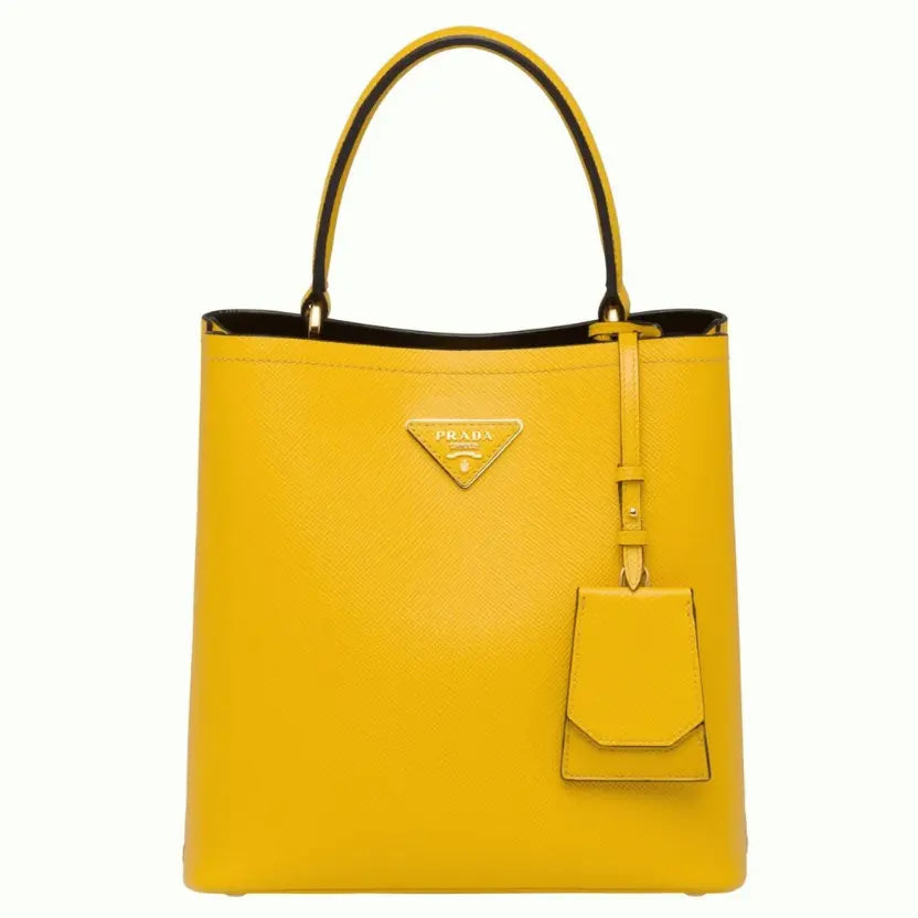 Boutique Quality || Prada Yellow Medium Panier Bag