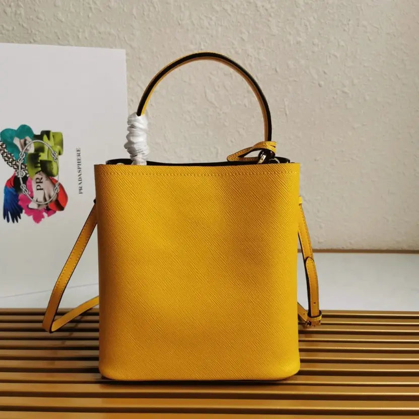 Boutique Quality || Prada Yellow Medium Panier Bag