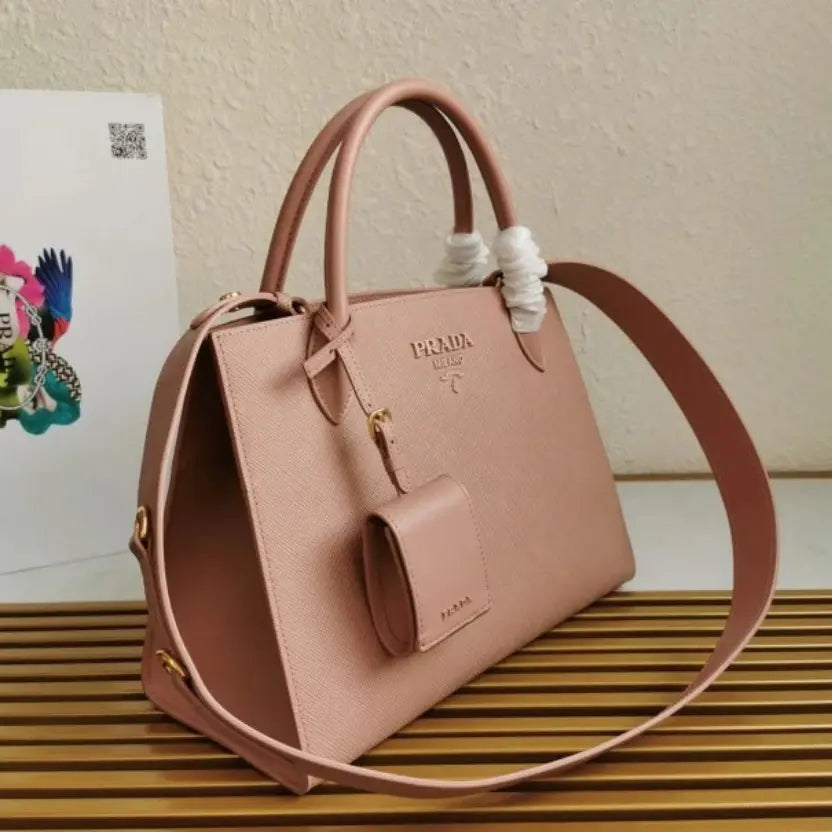 Boutique Quality || Prada Monochrome Medium Bag in Nude