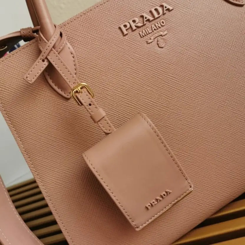 Boutique Quality || Prada Monochrome Medium Bag in Nude