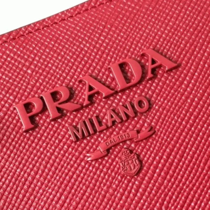 Boutique Quality || Prada Monochrome Small Bag Knockoff in Red