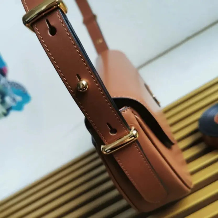 Boutique Quality || Prada Arque Shoulder Bag with Flap in Brown