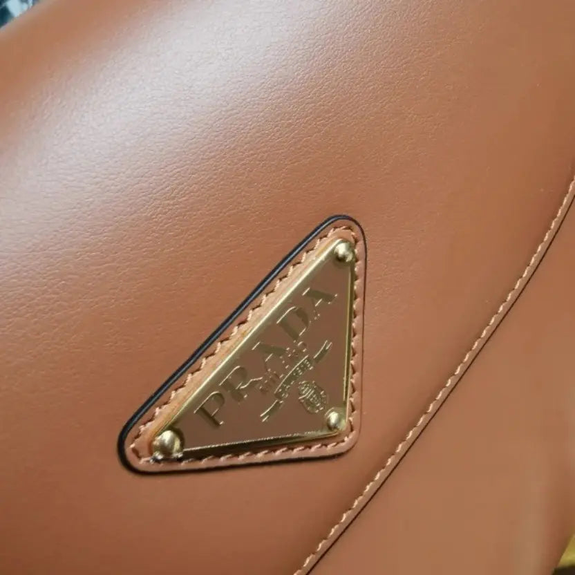 Boutique Quality || Prada Arque Shoulder Bag with Flap in Brown