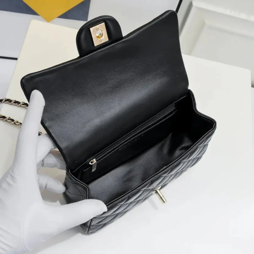 Boutique Quality || Chanel Double C Handle Cap Bag in Black