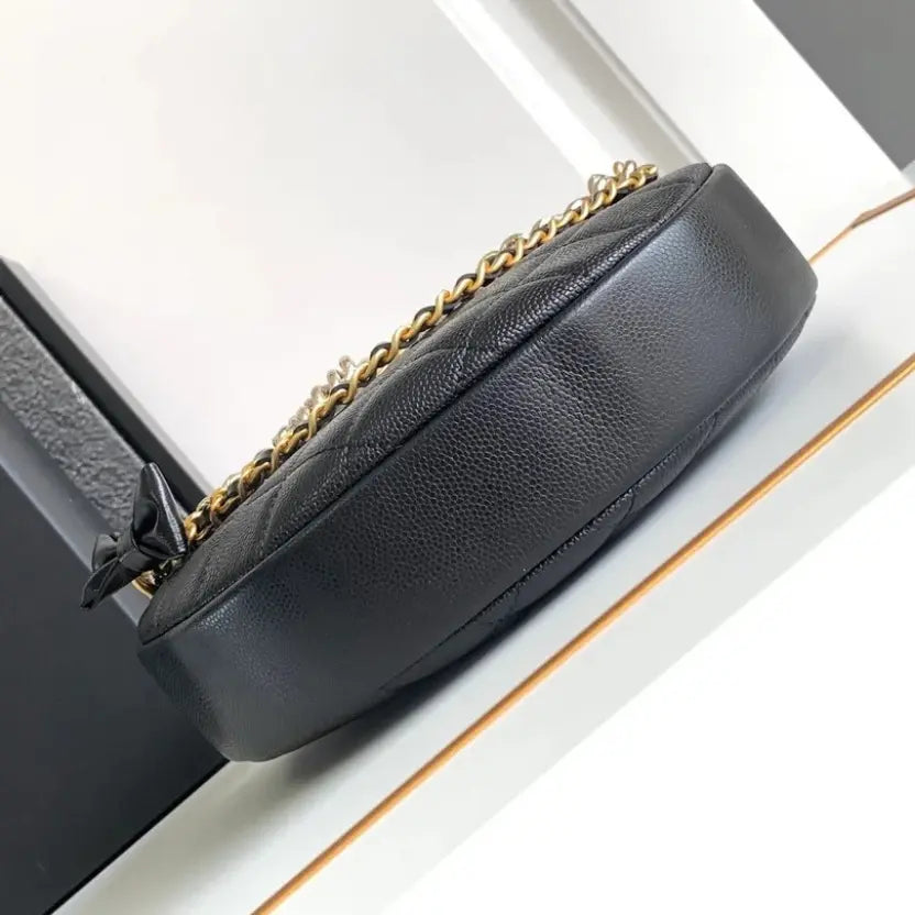 Boutique Quality || Chanel 24s Hula Hoop Bag in Black and Gold