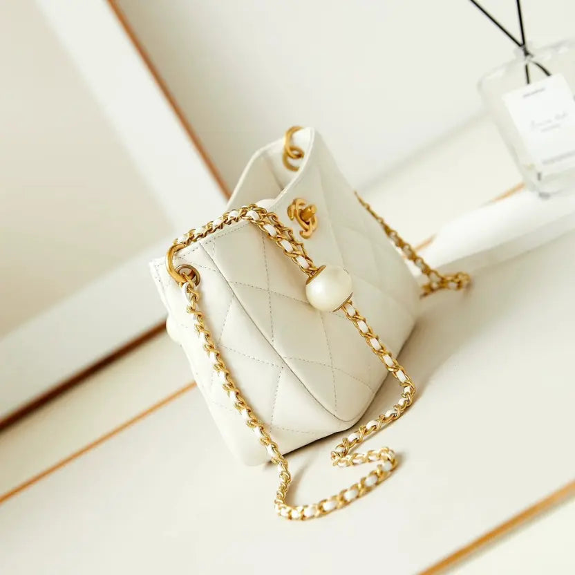 Boutique Quality || Chanel 24s Pearl Adjustable Ball Hobo Bag
