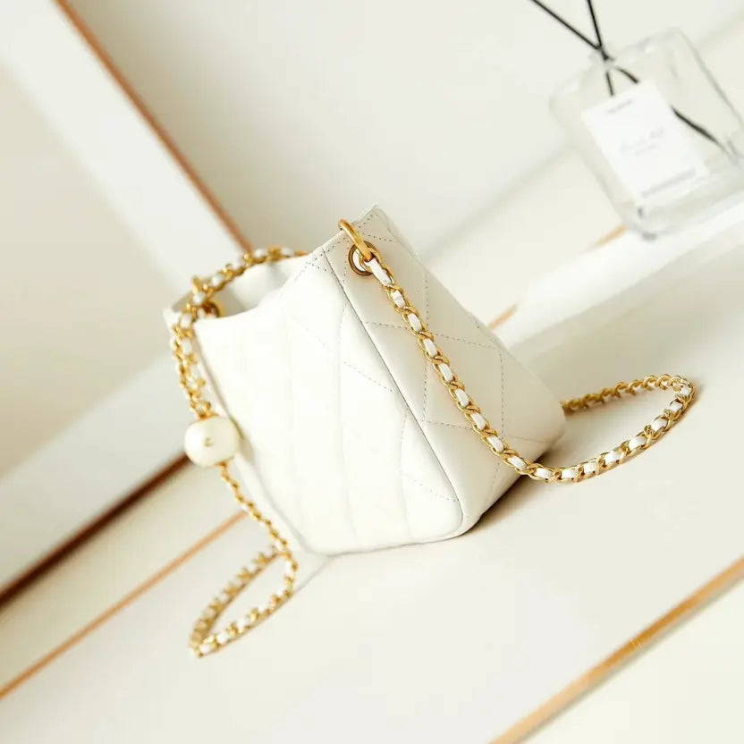 Boutique Quality || Chanel 24s Pearl Adjustable Ball Hobo Bag
