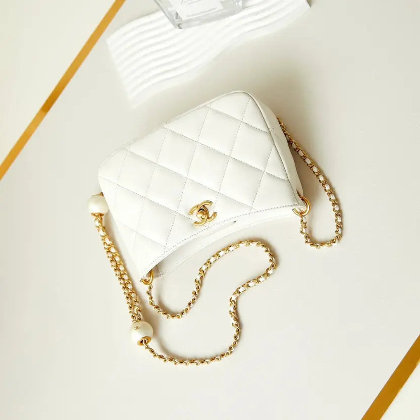 Boutique Quality || Chanel 24s Pearl Adjustable Ball Hobo Bag