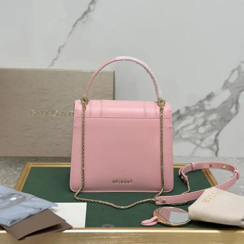 Boutique Level Quality || Bvlgari Serpenti Forever Wristlet Accordion Bag in Pink