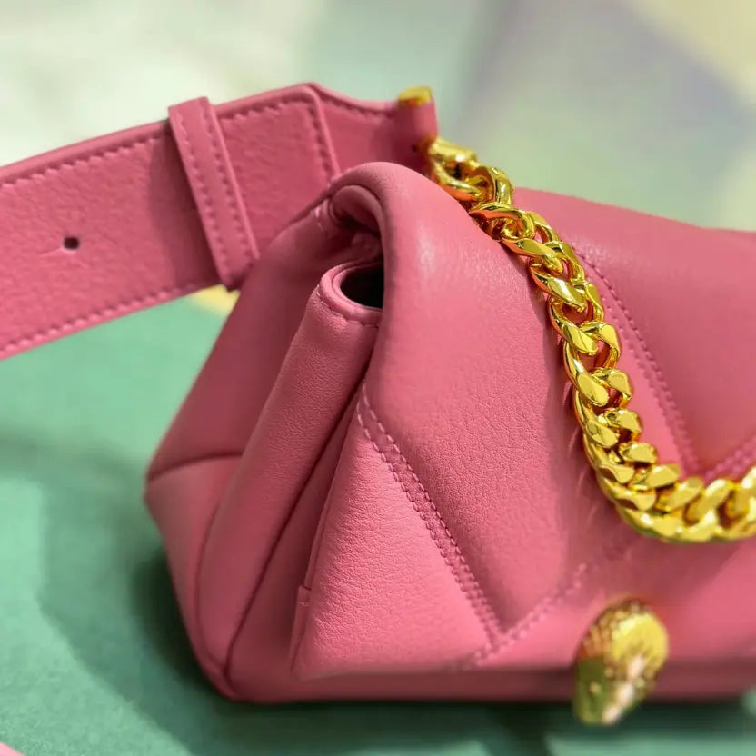 Boutique Level Quality || Bvlgari SERPENTI CABOCHON” Mini Crossbody Bag in Pink