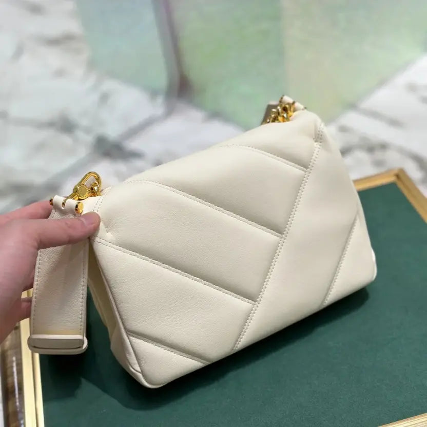 Boutique Level Quality || Bvlgari SERPENTI CABOCHON” Mini Crossbody Bag in White