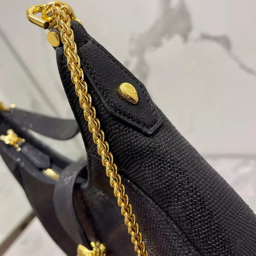 Boutique Level Quality || Bvlgari SERPENTI ELLIPSE Large Crossbody Bag in Black