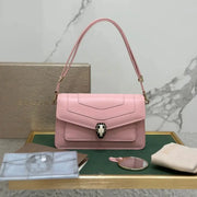 Boutique Level Quality || Bvlgari SERPENTI FOREVER EAST-WEST Small Shoulder Bag in Pink