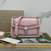 Boutique Level Quality || Bulgari "Serpenti Diamond Blast" chain bag in pink