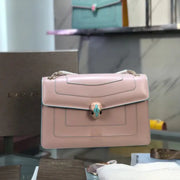 Boutique Level Quality || Bvlgari Limited Edition Double-Layer Snakehead Bag in Pink