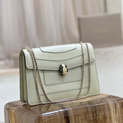 Boutique Level Quality || Bvlgari Serpenti Forever "Double" Flap Bag in Mint Green