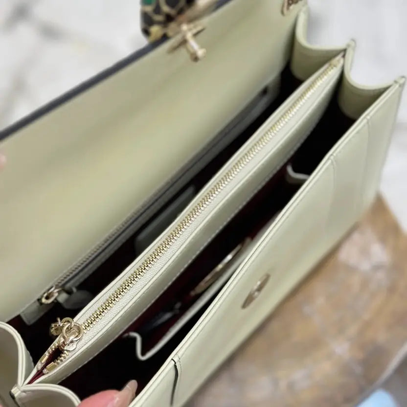 Boutique Level Quality || Bvlgari Serpenti Forever "Double" Flap Bag in Mint Green