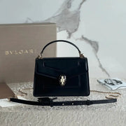 Boutique Level Quality || Bvlgari SERPENTI FOREVER Mini Handbag in Black
