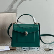 Boutique Level Quality || Bvlgari SERPENTI FOREVER Medium Tote Bag in Green