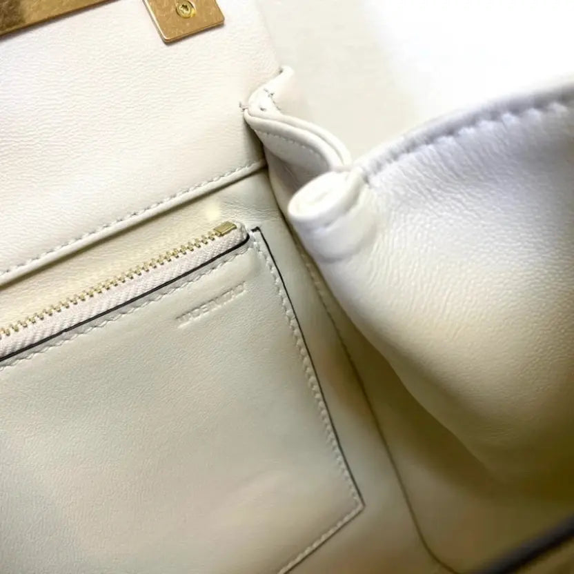 Boutique Level Quality || Valentino Garavani One Stud Top Handle Bag in White