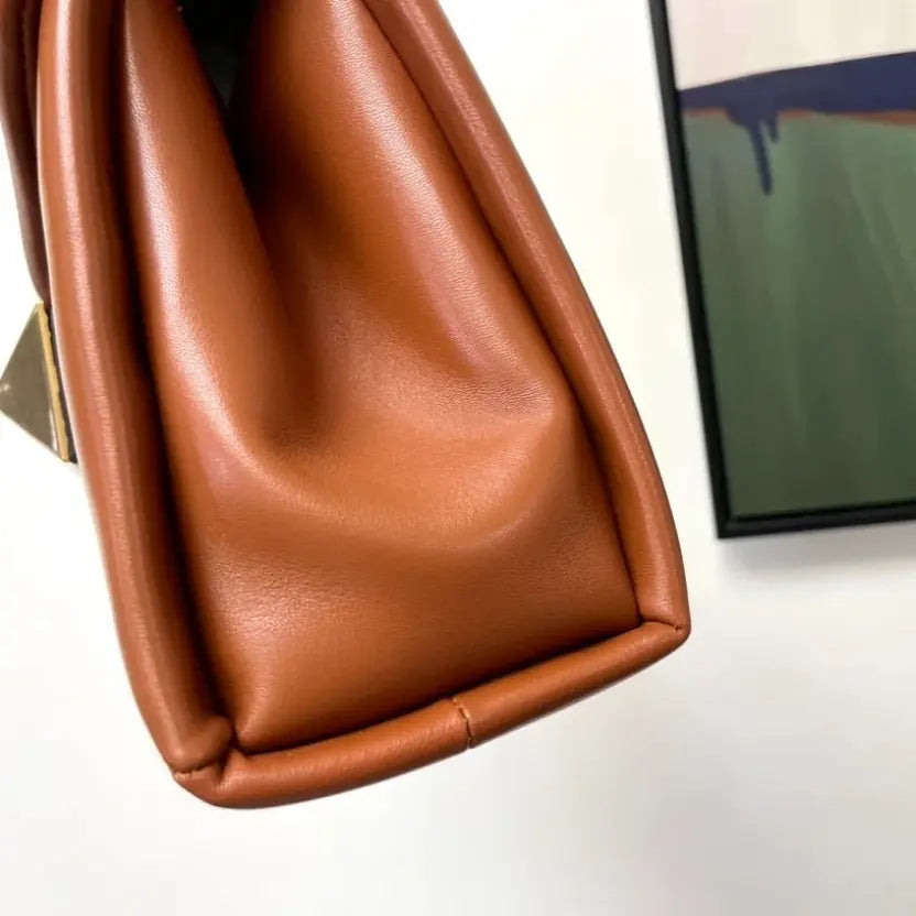 Boutique Level Quality || Valentino Garavani One Stud Top-Handle Bag in Brown