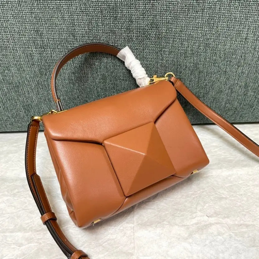 Boutique Level Quality || Valentino Garavani Mini One Stud Handbag in Brown