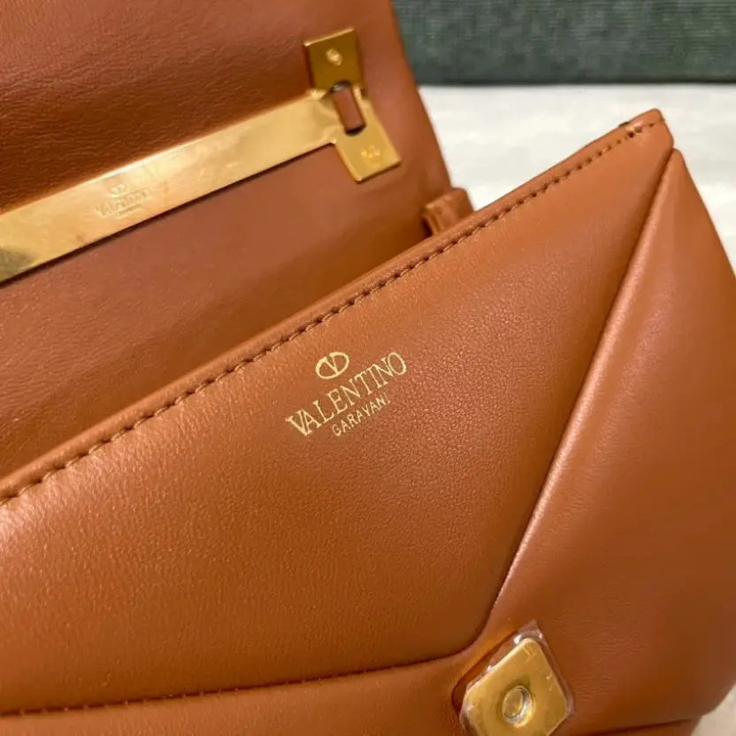 Boutique Level Quality || Valentino Garavani Mini One Stud Handbag in Brown
