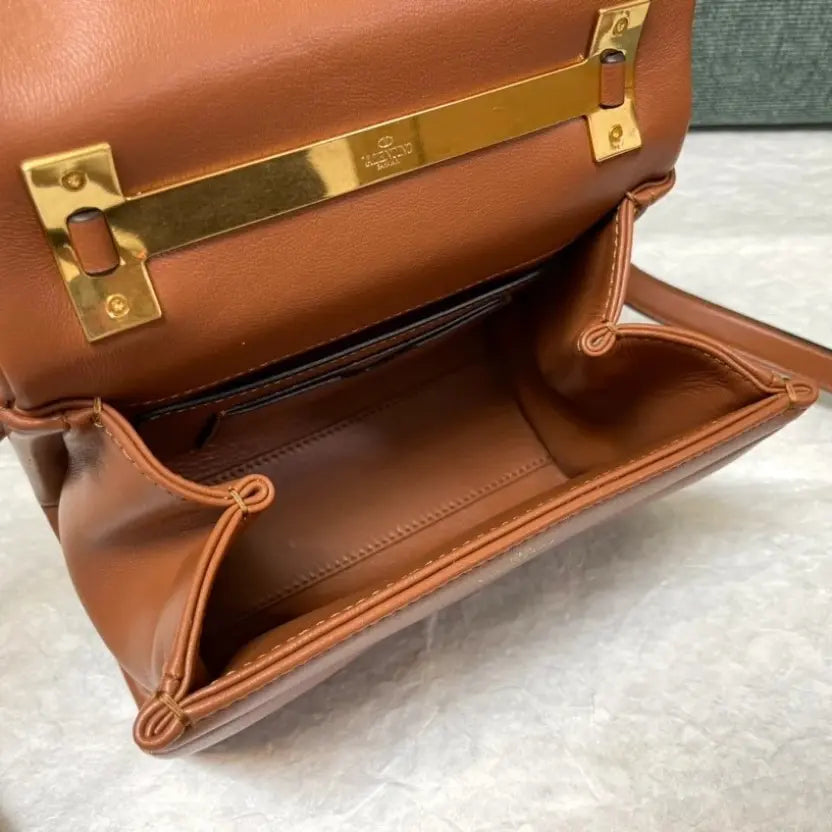 Boutique Level Quality || Valentino Garavani Mini One Stud Handbag in Brown
