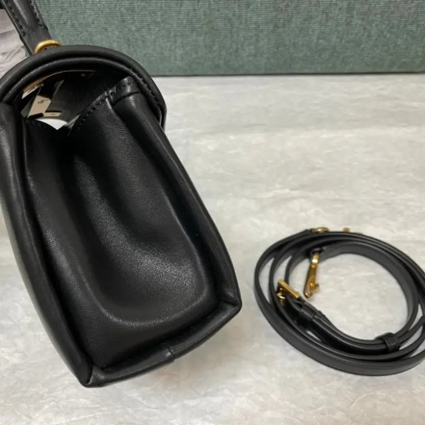 Boutique Level Quality || Valentino Garavani One Stud Mini Top Handle Bag in Black