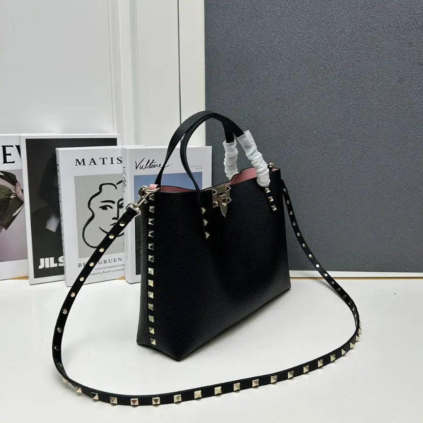 Boutique Level Quality || Valentino Garavani calfskin tote bag in Black