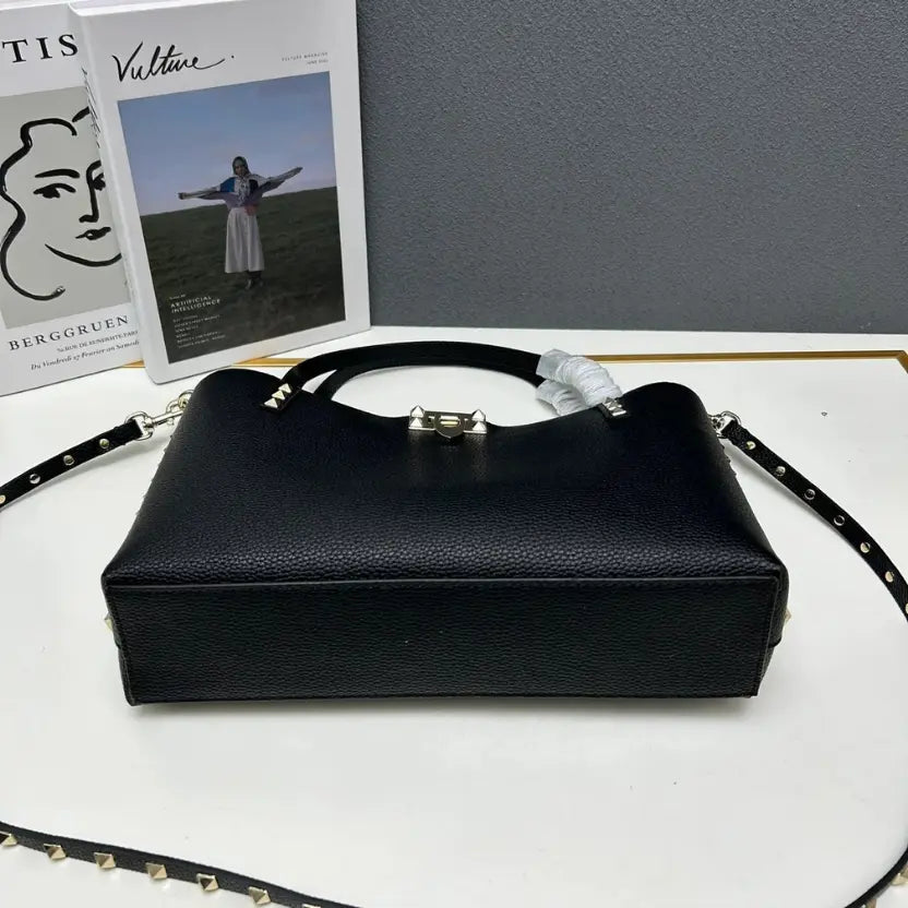 Boutique Level Quality || Valentino Garavani calfskin tote bag in Black
