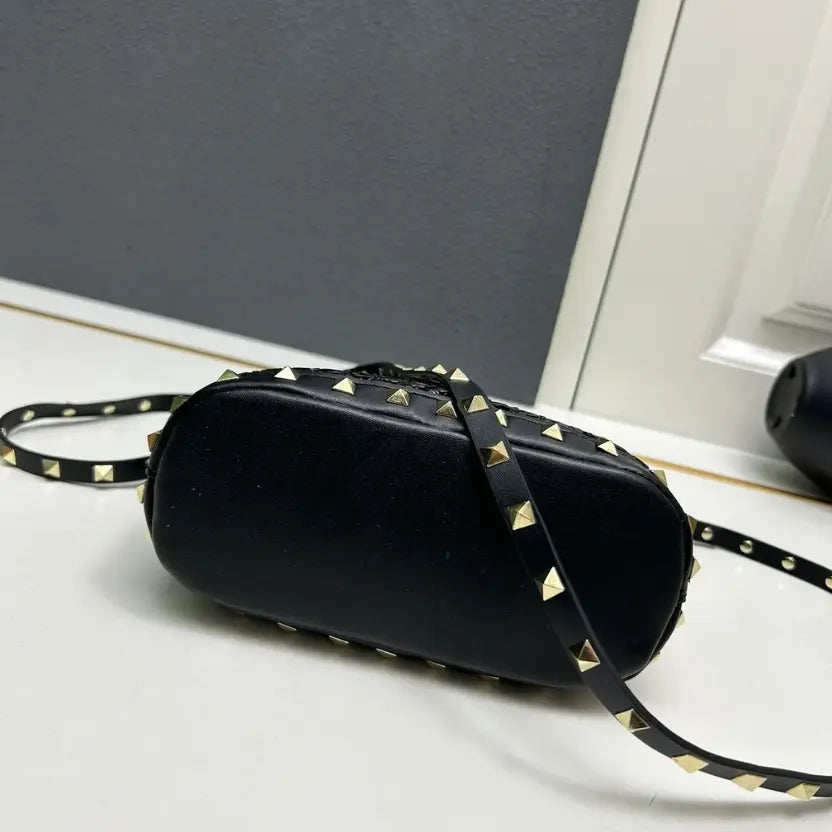 Boutique Level Quality || Valentino Garavani Rockstud Mini Bucket Bag in Black