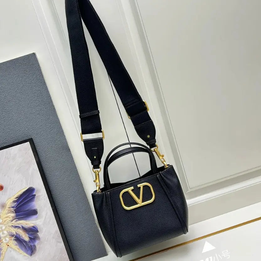 Boutique Level Quality || Valentino Garavani Alltime Medium Handbag in Black