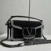 Boutique Level Quality || Valentino Garavani Small Locò shoulder bag in Black