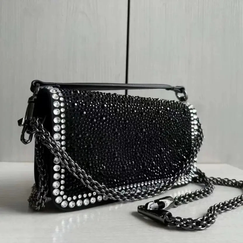 Boutique Level Quality || Valentino Garavani Small Locò shoulder bag in Black