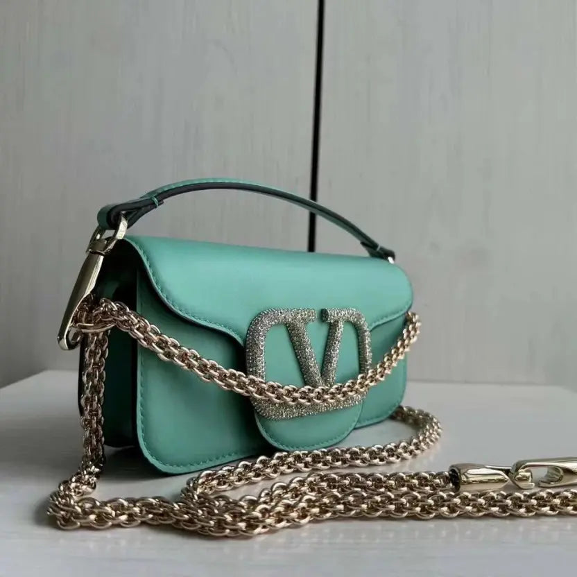 Boutique Level Quality || Valentino Garavani Locò small shoulder bag in Green