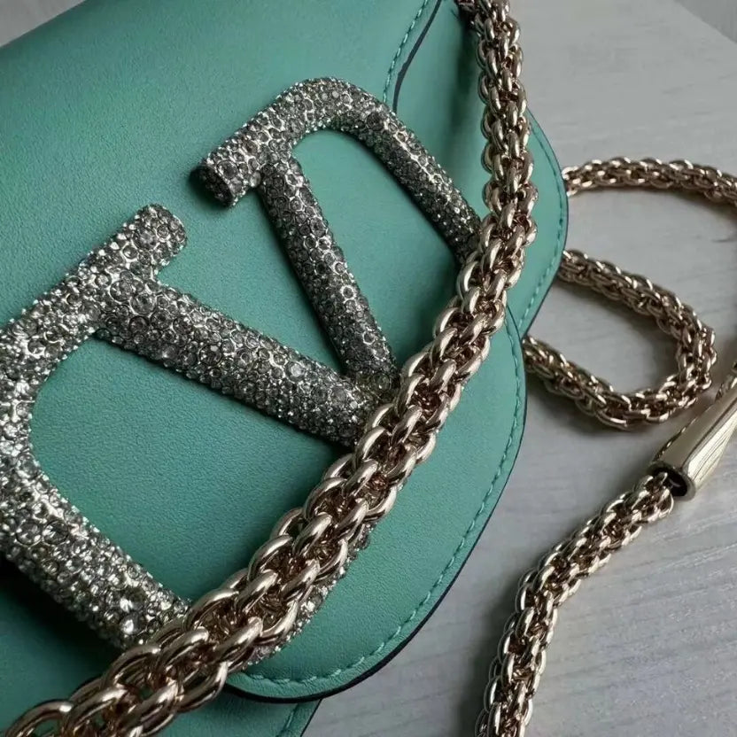 Boutique Level Quality || Valentino Garavani Locò small shoulder bag in Green