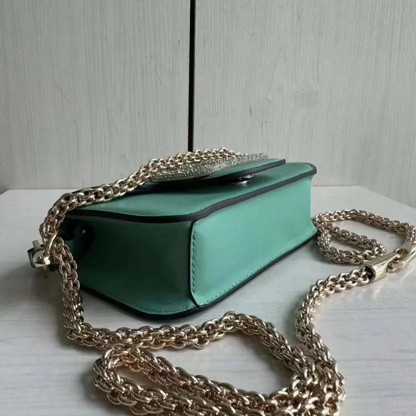 Boutique Level Quality || Valentino Garavani Locò small shoulder bag in Green