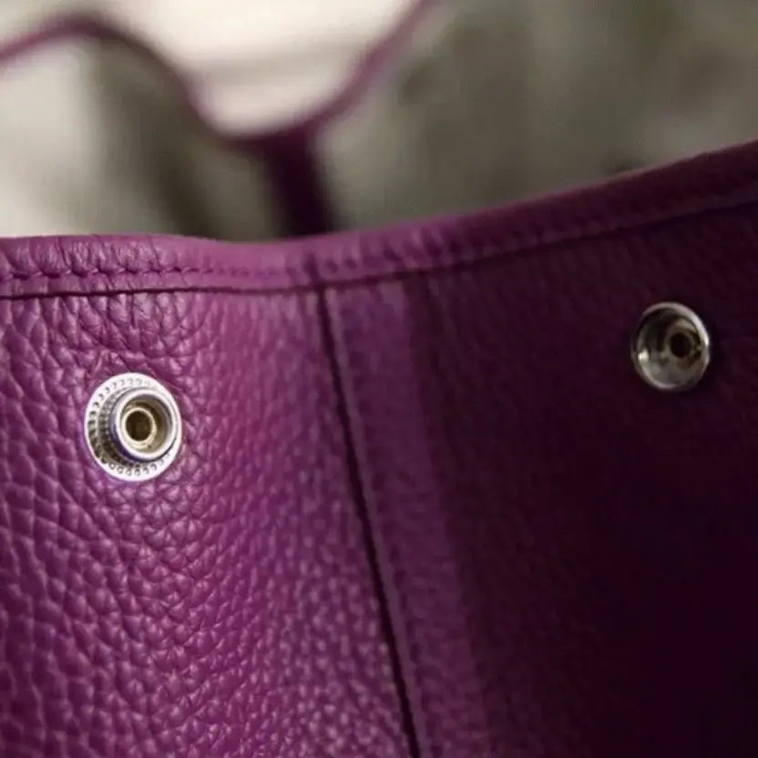 Boutique Quality || Purple Hermes Garden Party 36cm Tote with Bold Hue