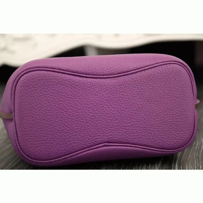 Boutique Quality || Purple Leather Knockoff Hermes So Kelly 22cm Stylish Purse
