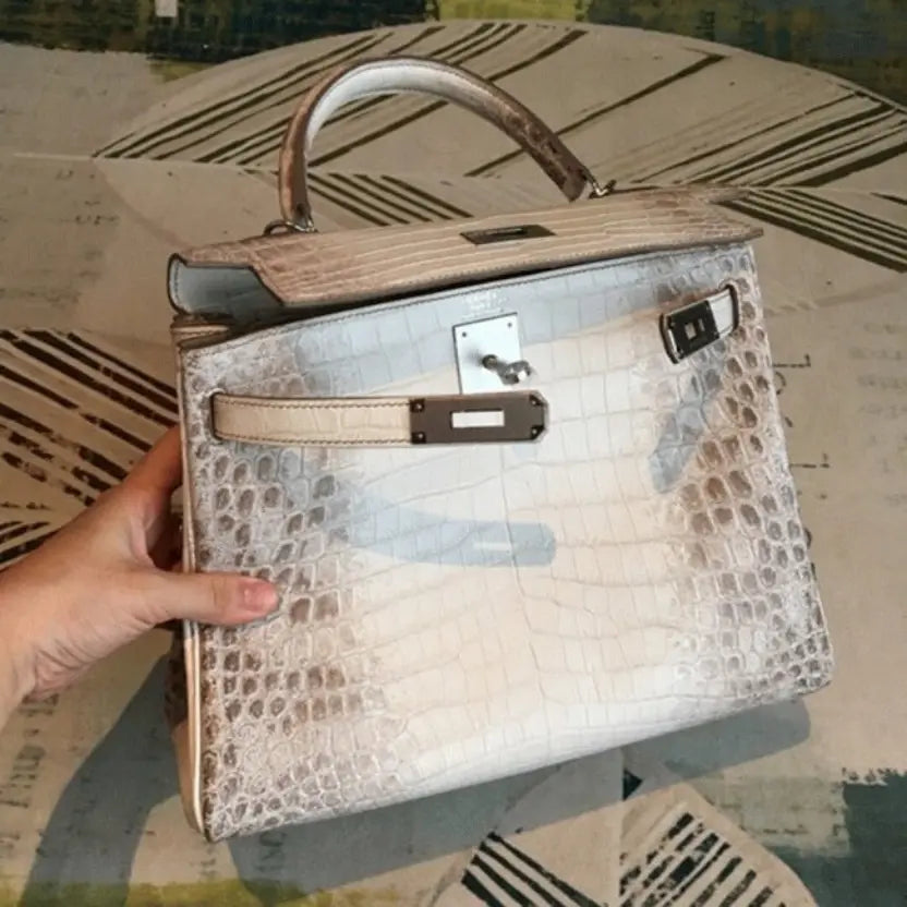 Boutique Quality || Himalaya Niloticus Crocodile Hermes Kelly 28cm Rare Edition