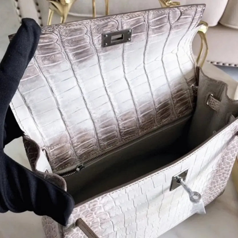 Boutique Quality || Himalaya Niloticus Crocodile Hermes Kelly 28cm Rare Edition