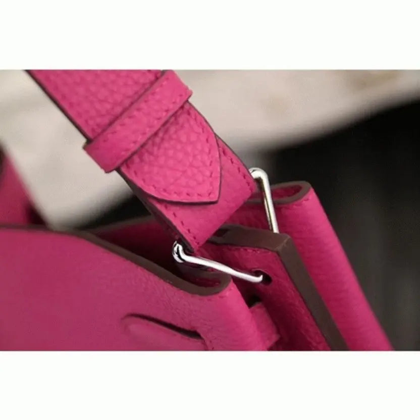 Boutique Quality || Rose Red Leather Hermes So Kelly 22cm Vivid Shoulder Bag