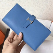 Boutique Quality || Blue Jean Epsom Hermes Bearn Wallet
