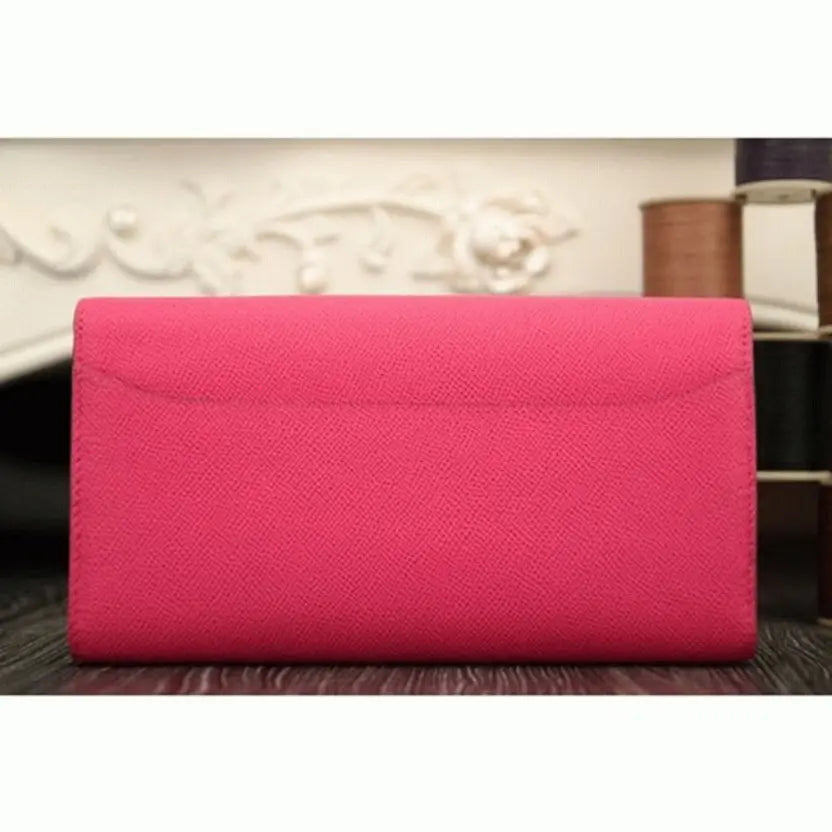 Boutique Quality || Peach Knockoff Hermes Constance Wallet
