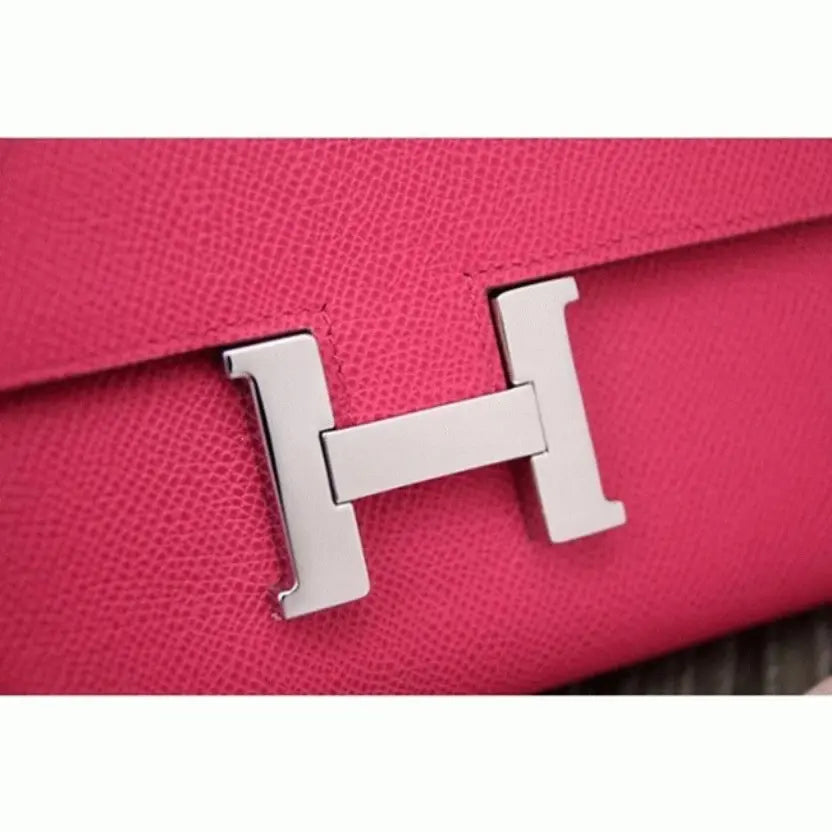 Boutique Quality || Peach Knockoff Hermes Constance Wallet
