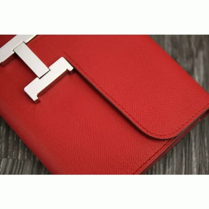 Boutique Quality || Red AAA Hermes Constance Wallet