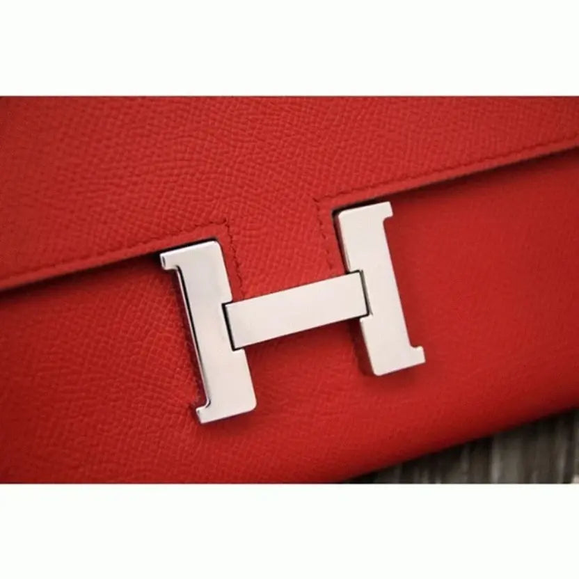 Boutique Quality || Red AAA Hermes Constance Wallet